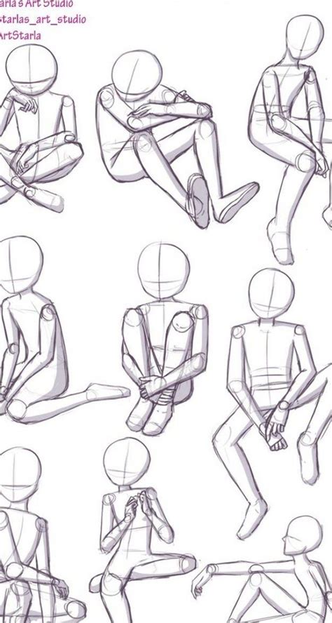 sitting pose reference